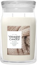 Yankee Candle - Warm Cashmere Large Jar Geurkaars - 90 branduren - twee lonten