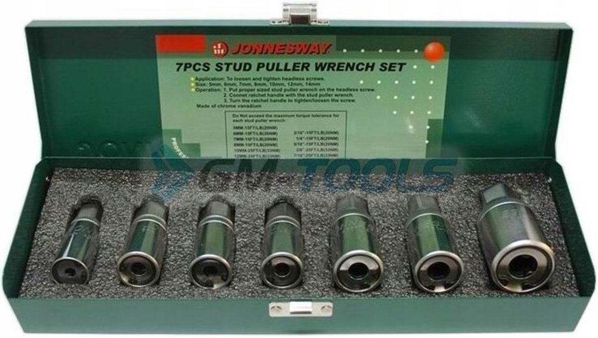 Dopsleutel Set voor Gebroken Bouten en Schroefdraad 5-14mm