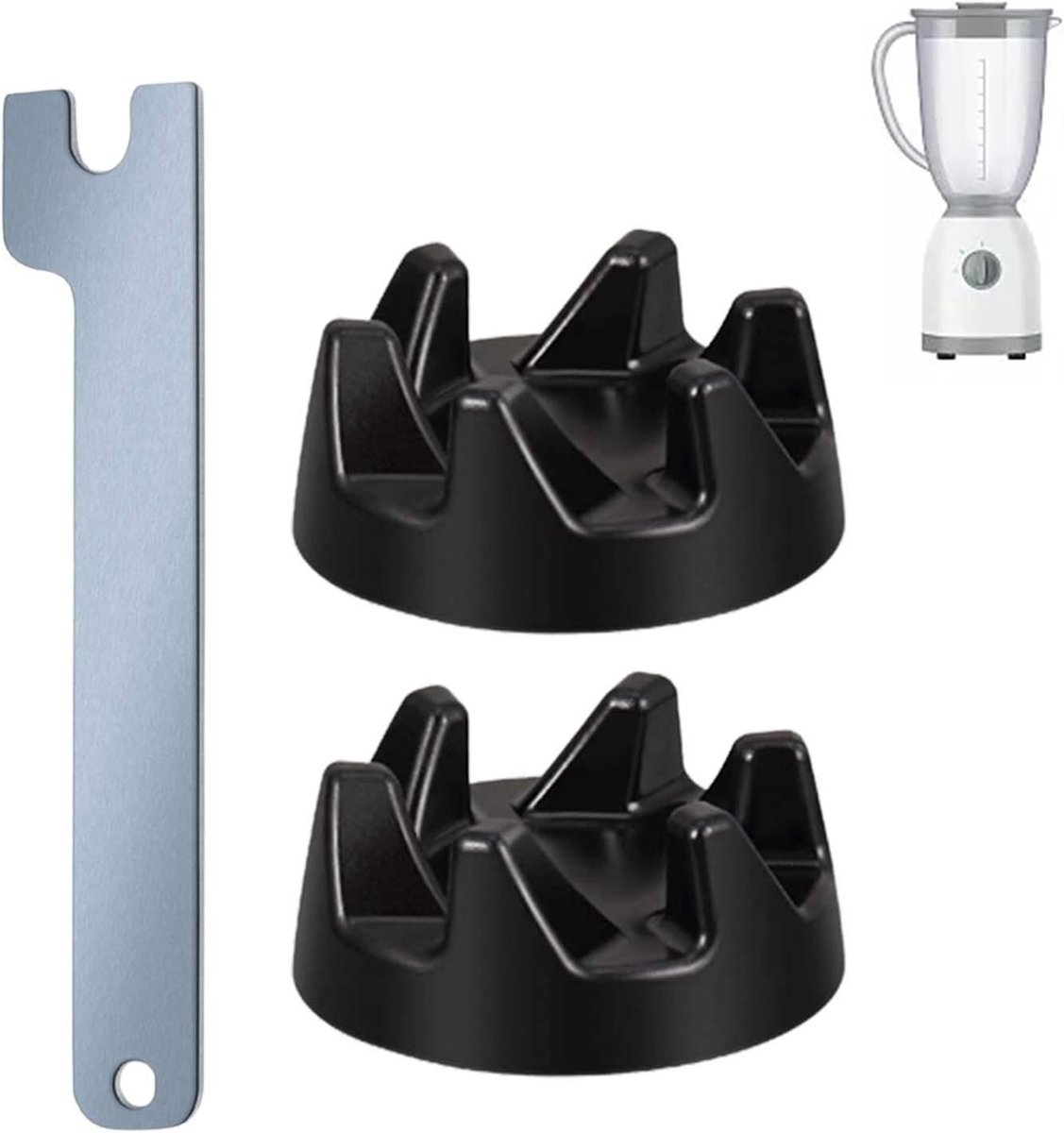 Blender Koppeling - Mixer Onderdeel - Apparaat Reparatie - Universele Pasvorm - 36mm Diameter - Zwart