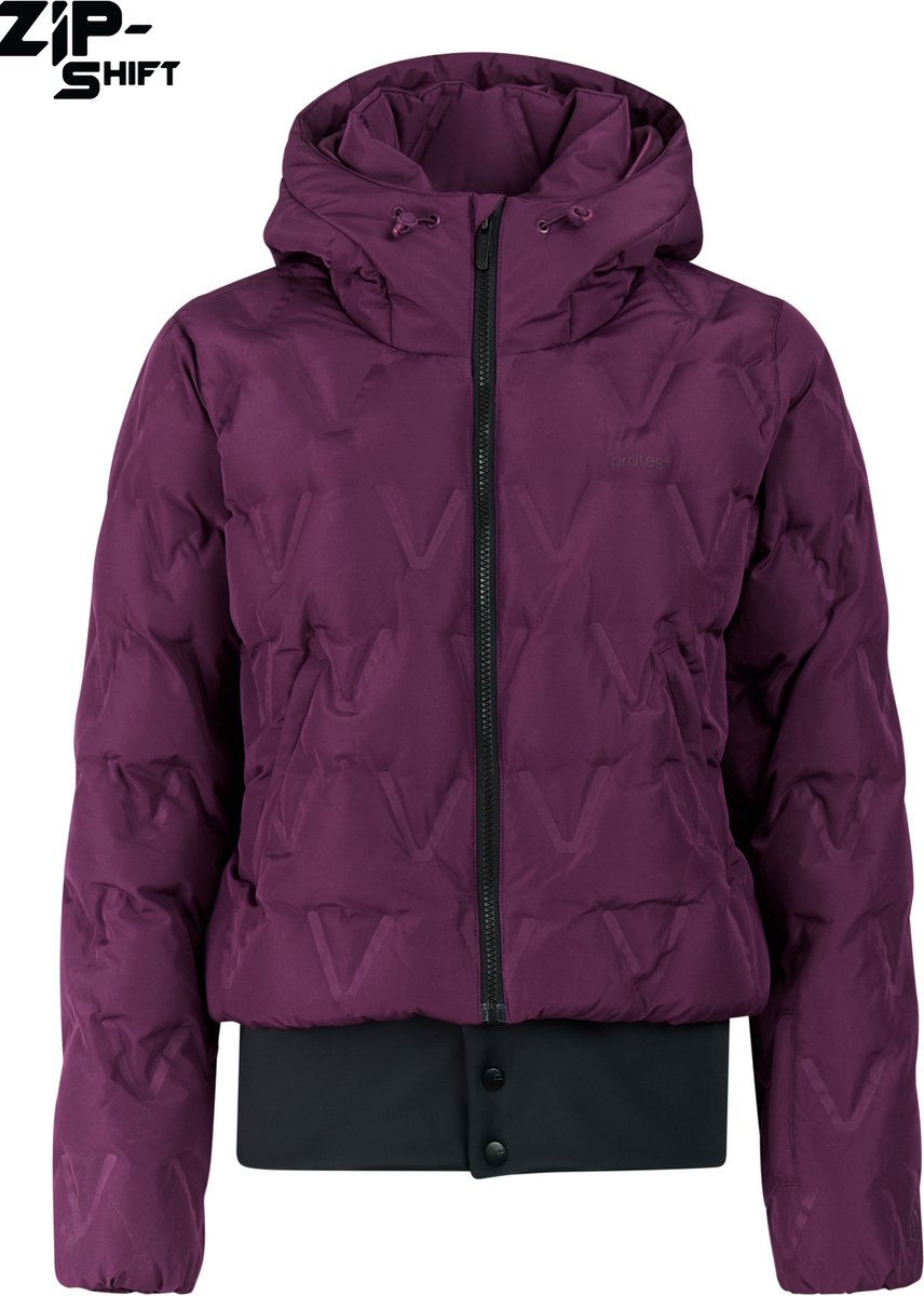 Protest PRTAgain Skijas Dames Afritsbare band Zip Shift Waterkolom 10K Skipasvak Paars