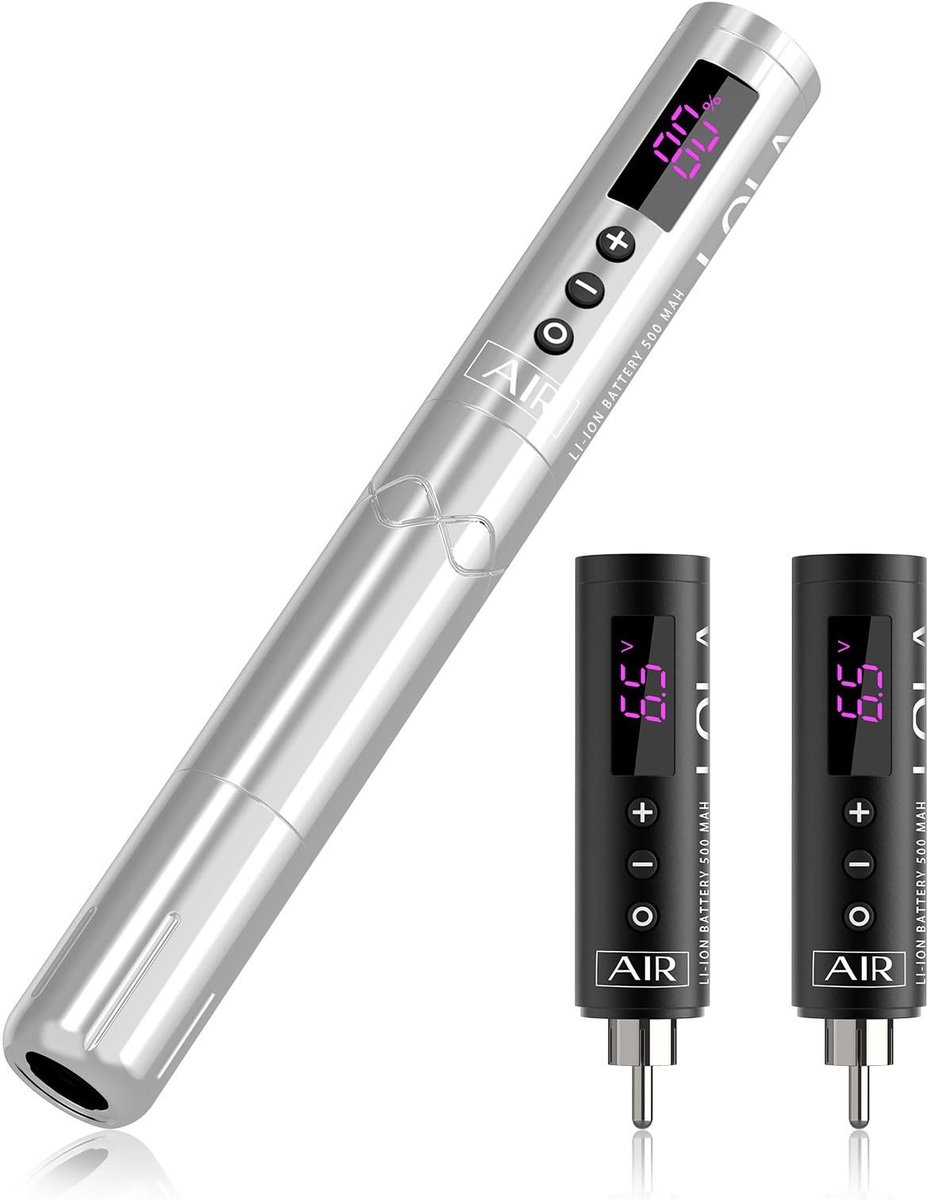 Elzusha - Draadloze Tattoo Pen met 3 Accu's voor Tattoo Artists