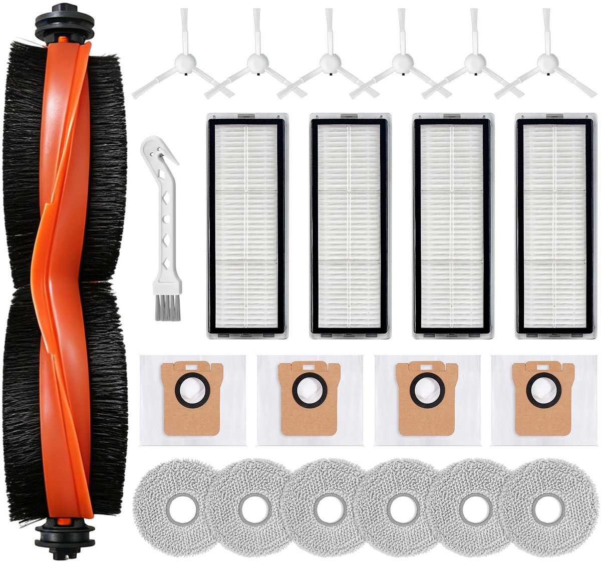 Elzusha - 22 Reserveonderdelen voor Robotstofzuiger Accessoires