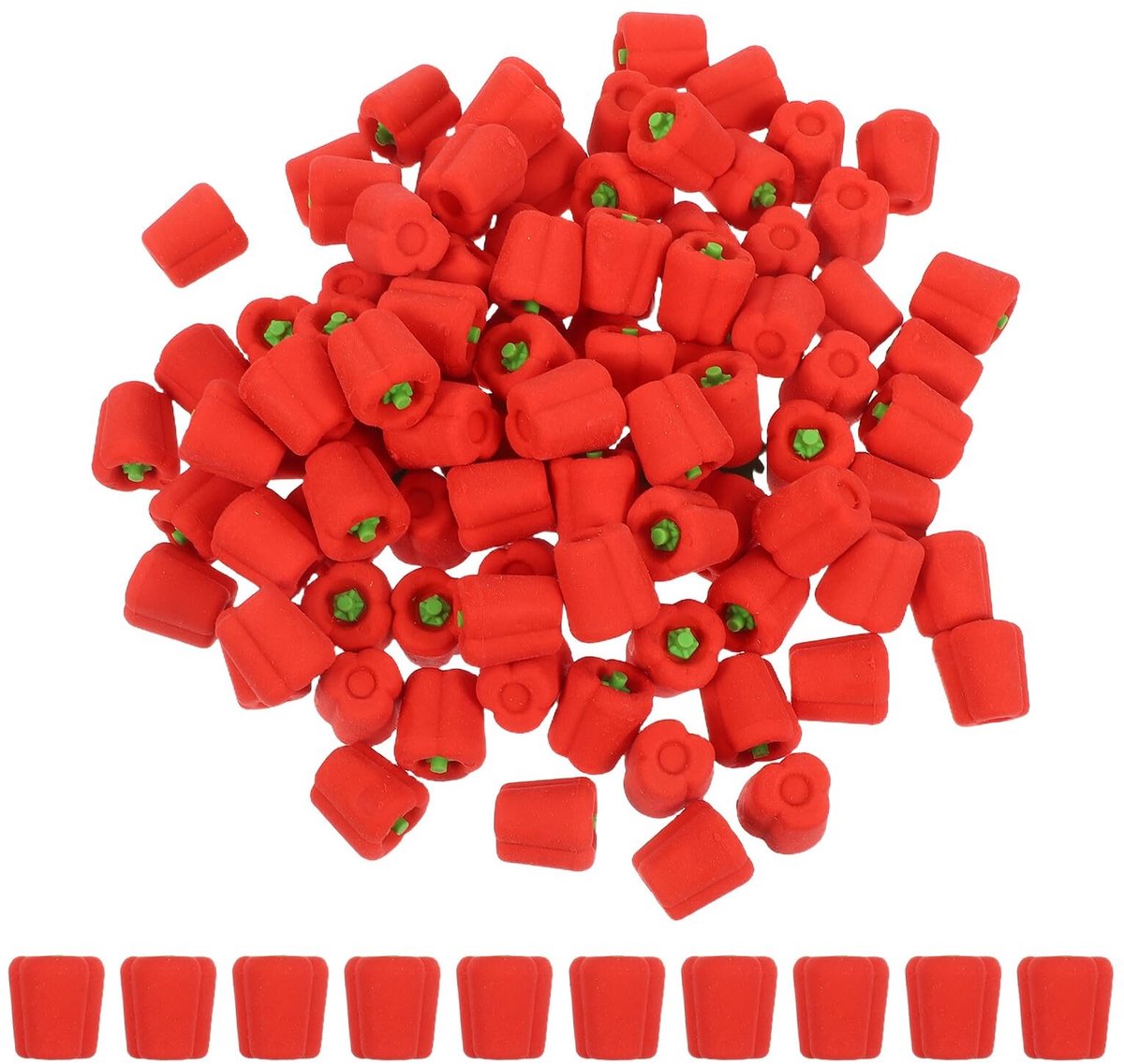 Elzusha - Set van 100 Mini Decoratieve Gum voor Kinderen