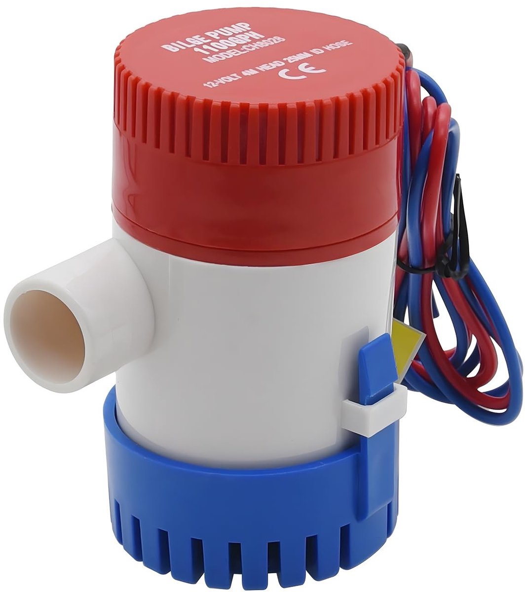 Elzusha - 12V Submersible Bilge Pomp - 1100 Waterpomp voor Boot