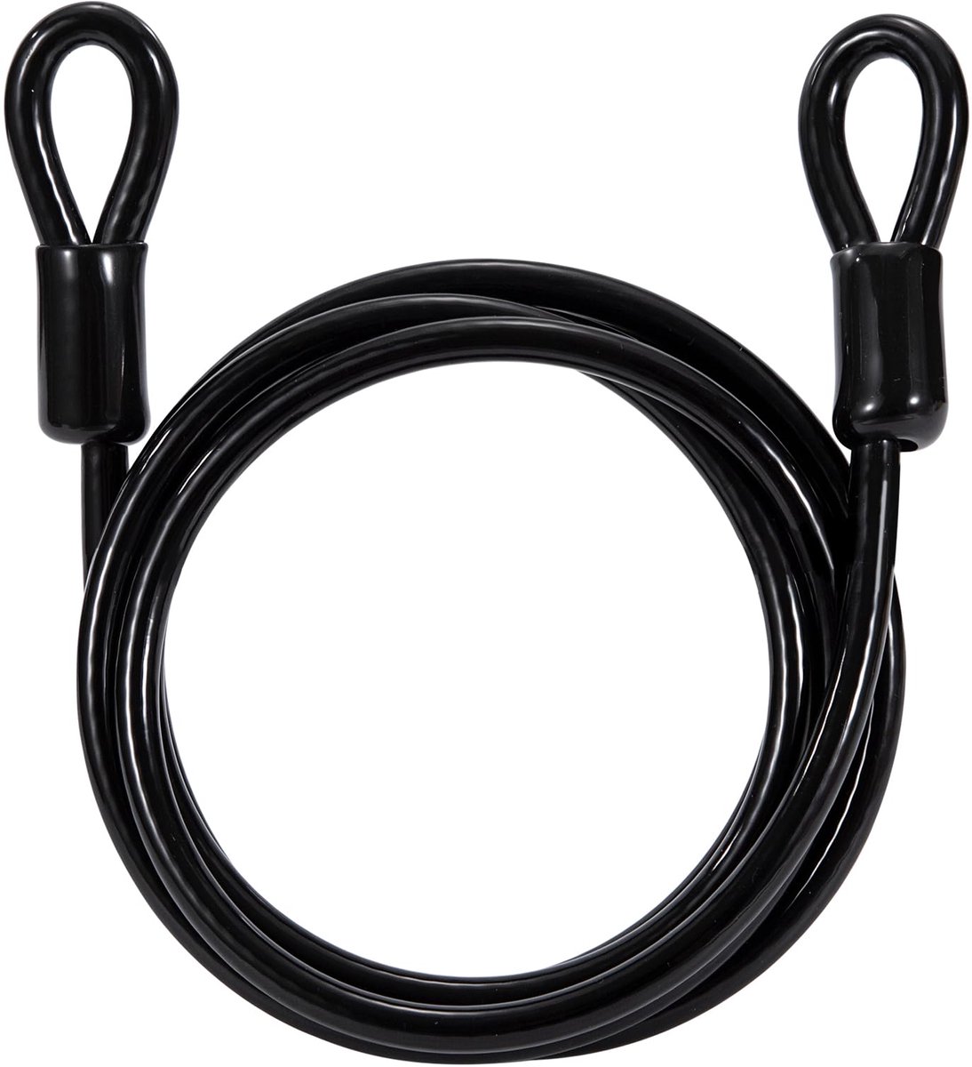 Elzusha- Luskabel 1,8 m - Staalkabel met Ogen - Veiligheidskabel - 6 mm Dikte - Kunststof Ombanteling - Geschikt voor Fietsaanhanger