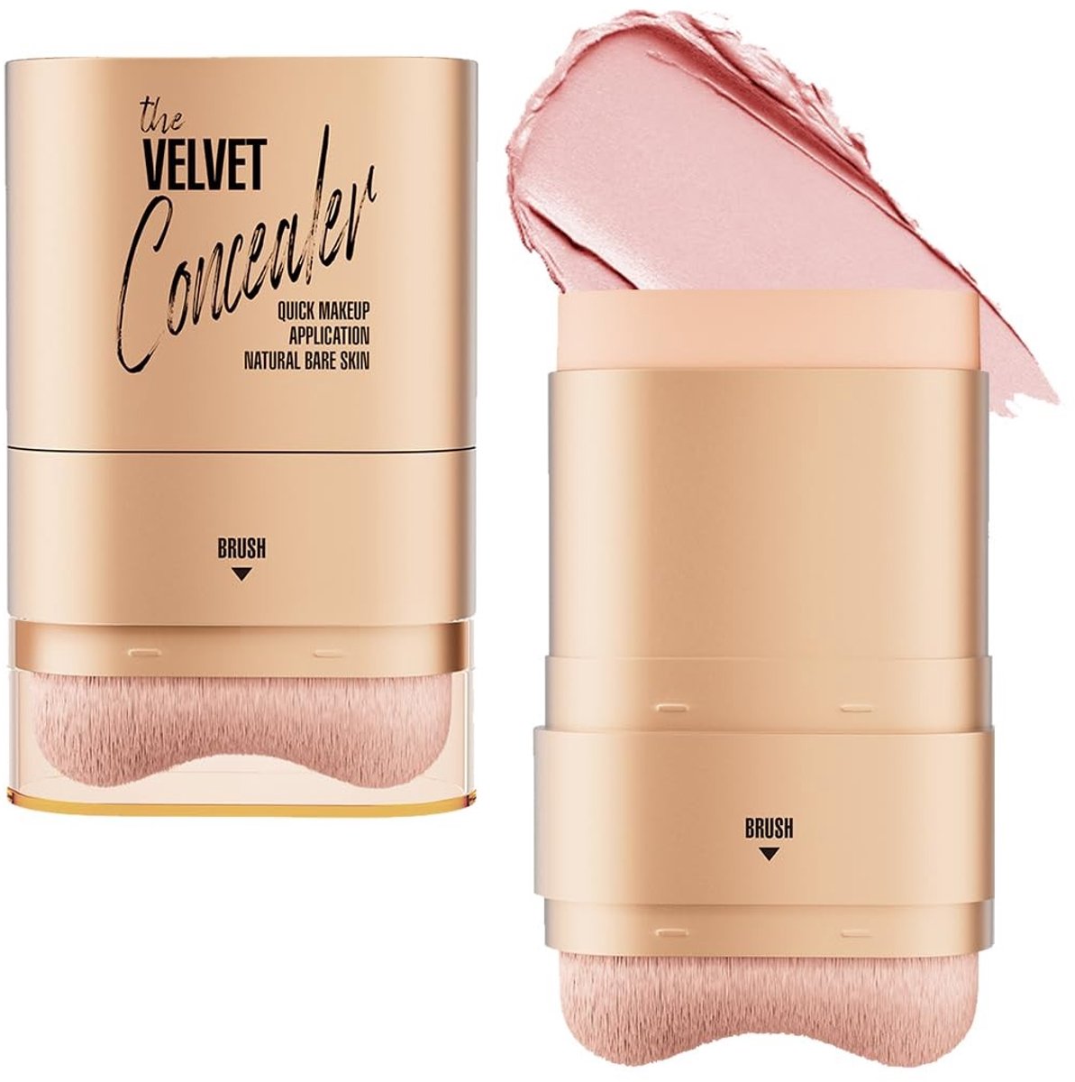 Elzusha - 2-in-1 Foundation Pen met Borstel - Matte Crème Foundation