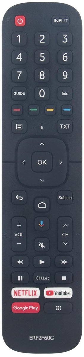 Elzusha - Vervangende Afstandsbediening voor Hisense TV