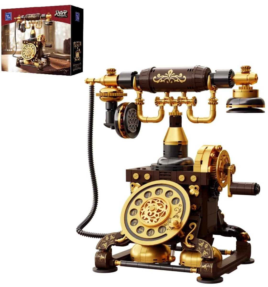 Elzusha - Retro Telefoon Constructieset met Uniek Ontwerp