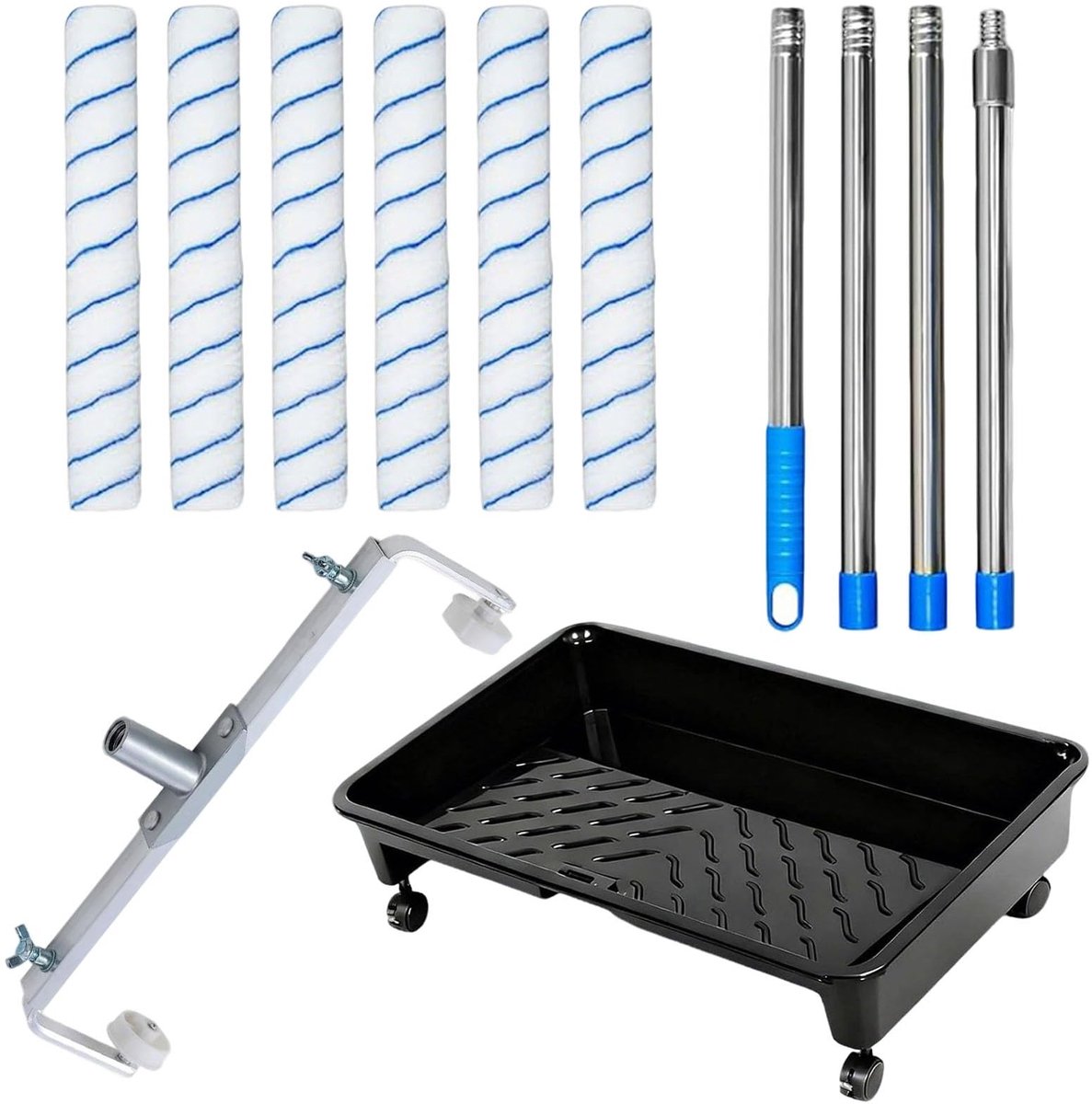 Elzusha - 45 cm Verfroller Set met Verftray en Verlenghandvat