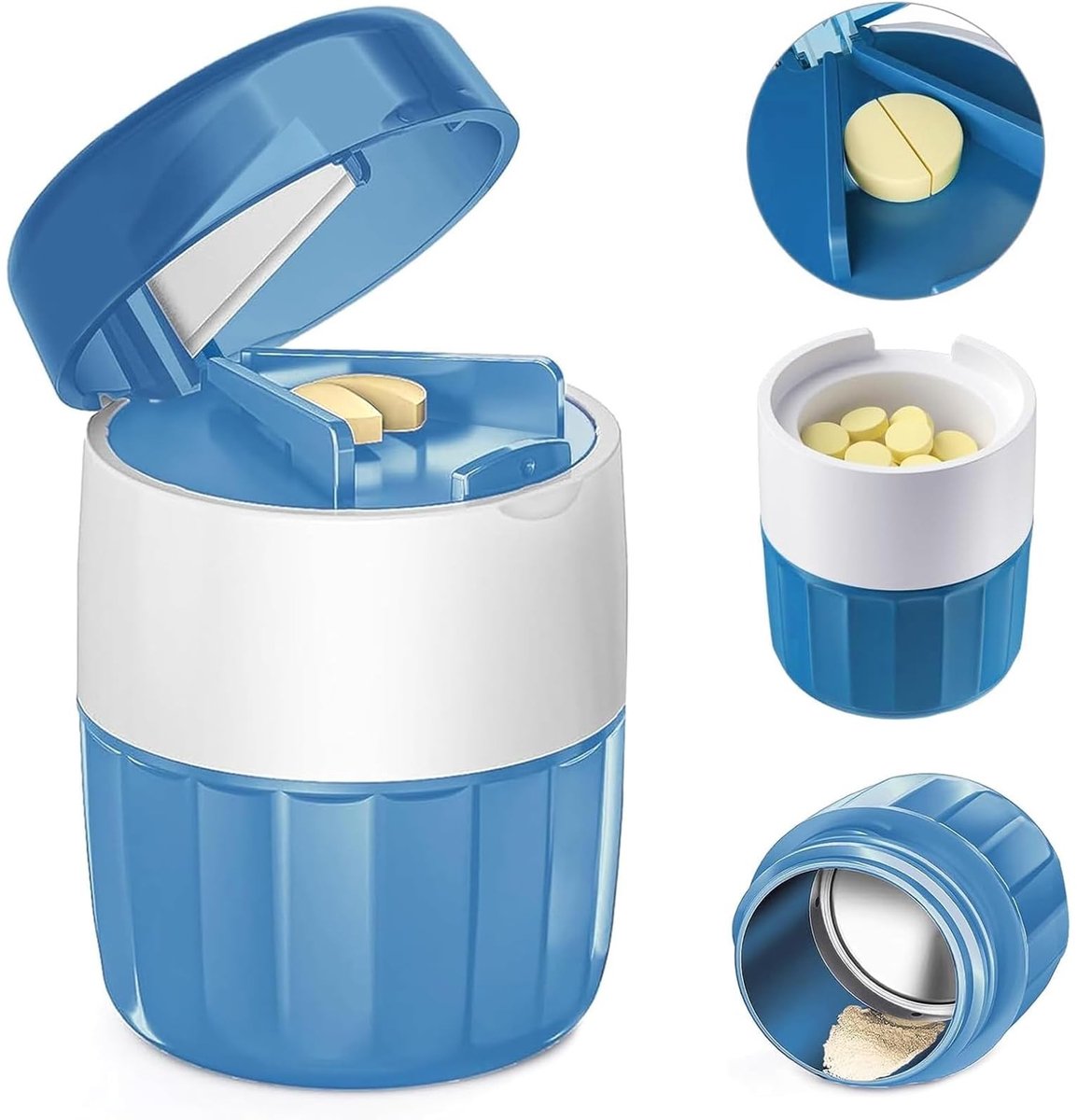 Elzusha - 3-in-1 Tablet Cutter en Divider voor Kleine Tabletten