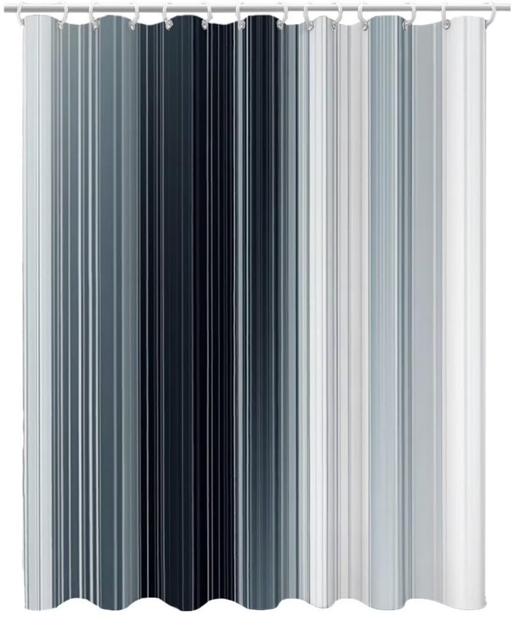 Elzusha - Douchegordijn - Waterdicht, grijs 180 x 180 cm