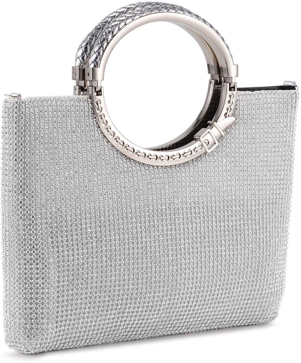 Elzusha - Elegante Dames Clutch Tas met Strass en Satijnen Voering