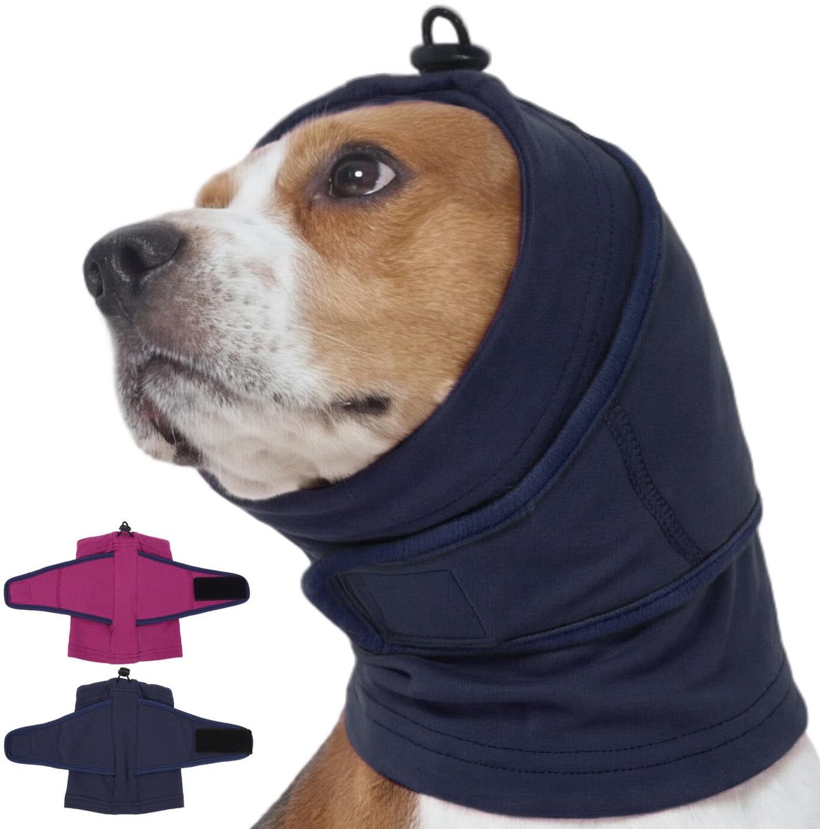 Sanorum Honden Oorbeschermer - Anti Storm Geluidsdempende Hoofdband - Geschikt voor Föhngeluiden & Onweer - Hondenoorbeschermer - Rustgevende Oplossing voor Angstige Honden - Verstelbaar - Ademend Materiaal - Cadeau voor Huisdieren