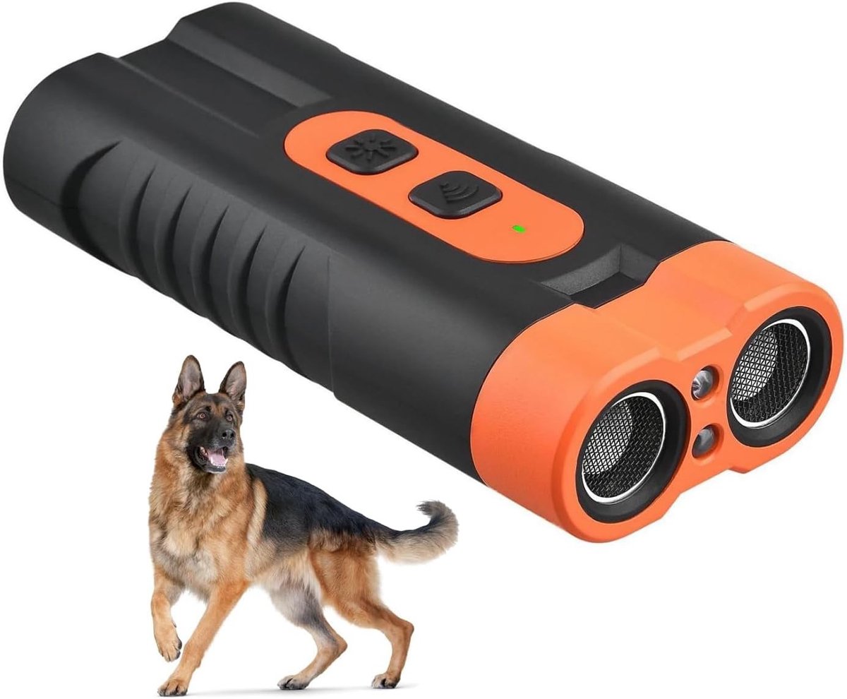 Ultrasone Hond Afschrikker met Oplaadbare Zaklamp voor Gedragstraining - Draagbaar en Duurzaam voor Binnen en Buiten Gebruik