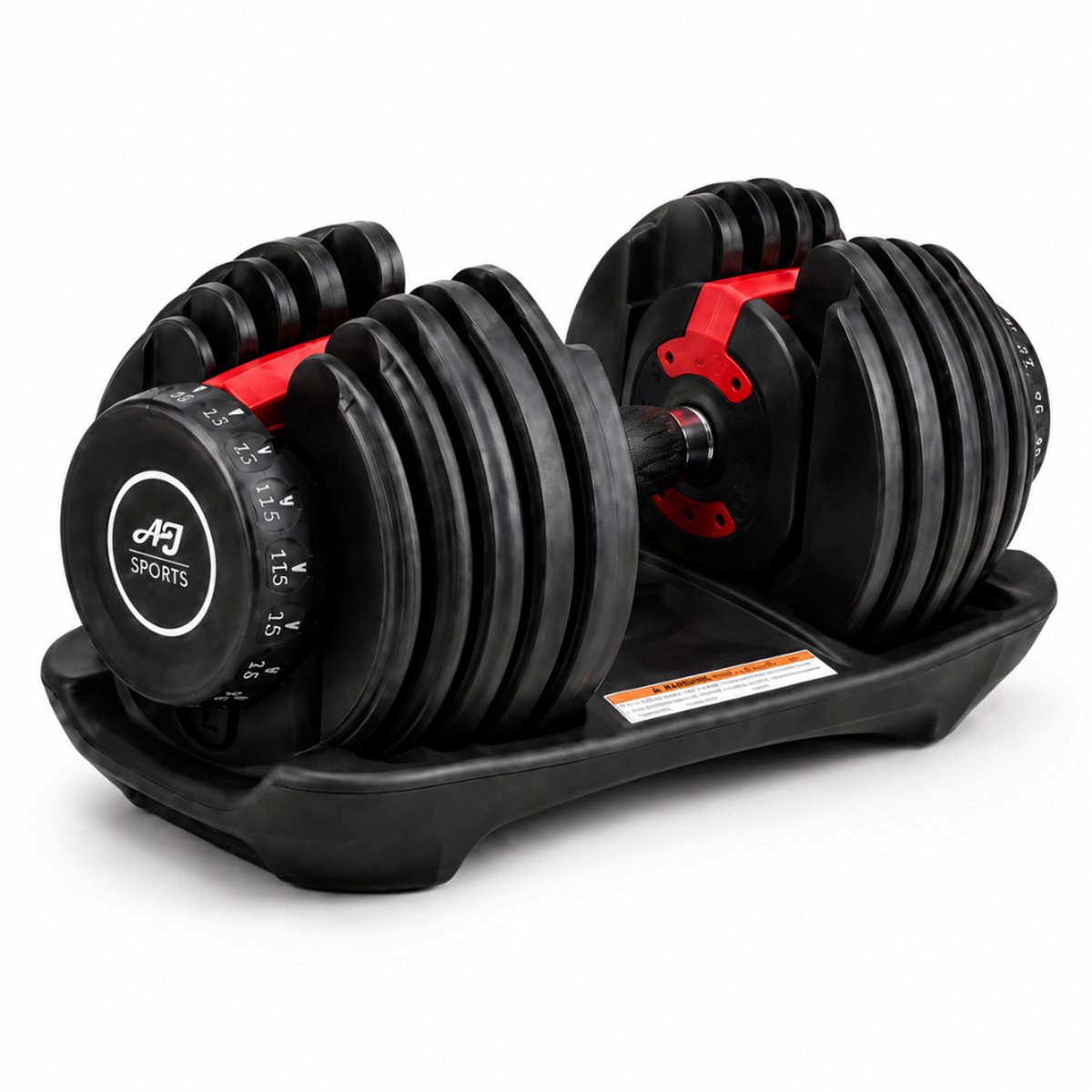 Bol.com AJ-Sports Verstelbare Dumbell 24 KG - 2kg t/m 24kg - Dumbells set - Gewichten set - Halterset - Fitness gewichten - Krac... aanbieding
