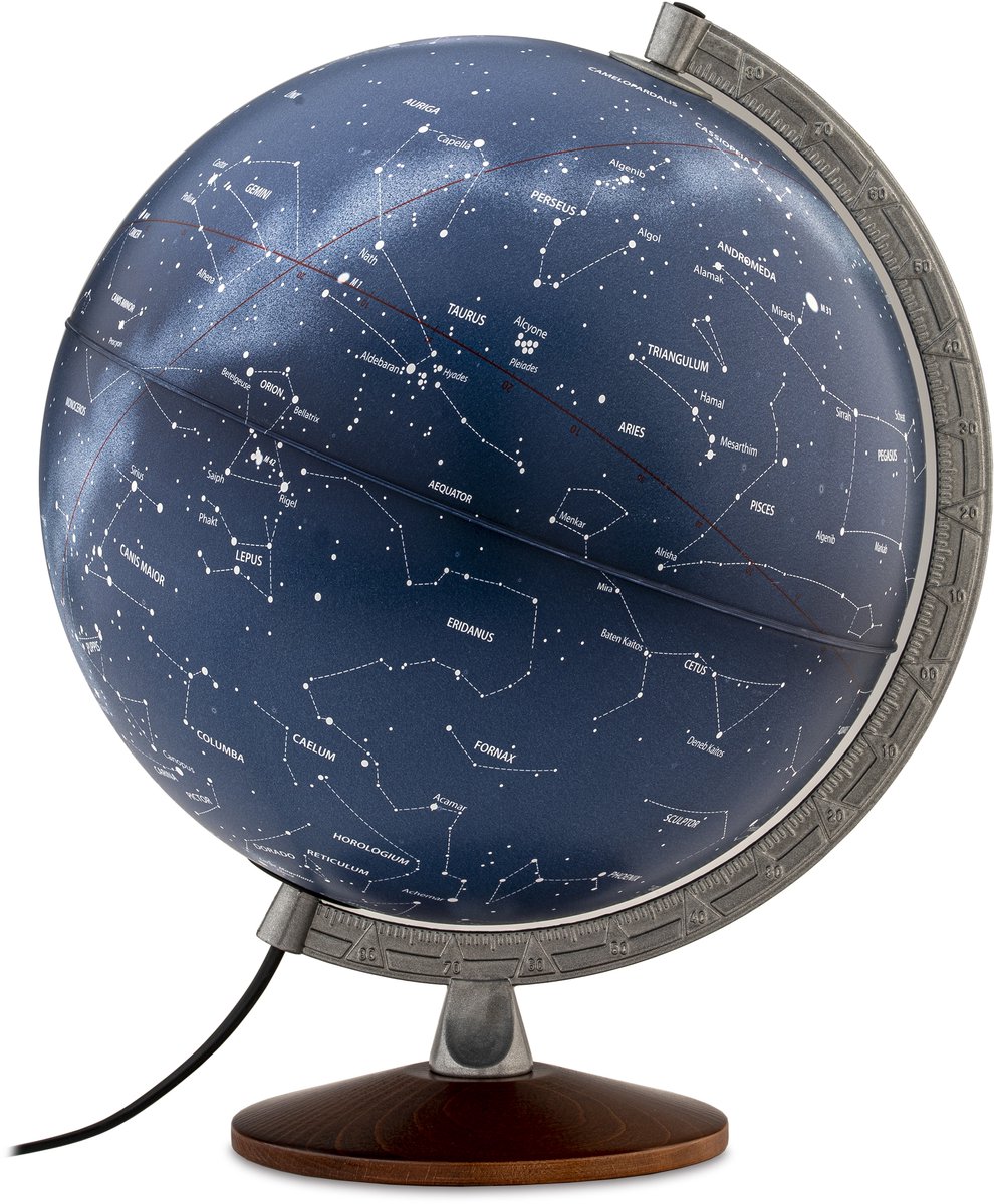Tecnodidattica - Stellare Plus LED - Engels - Hout/Kunststof - Wereldbol - Ø30cm