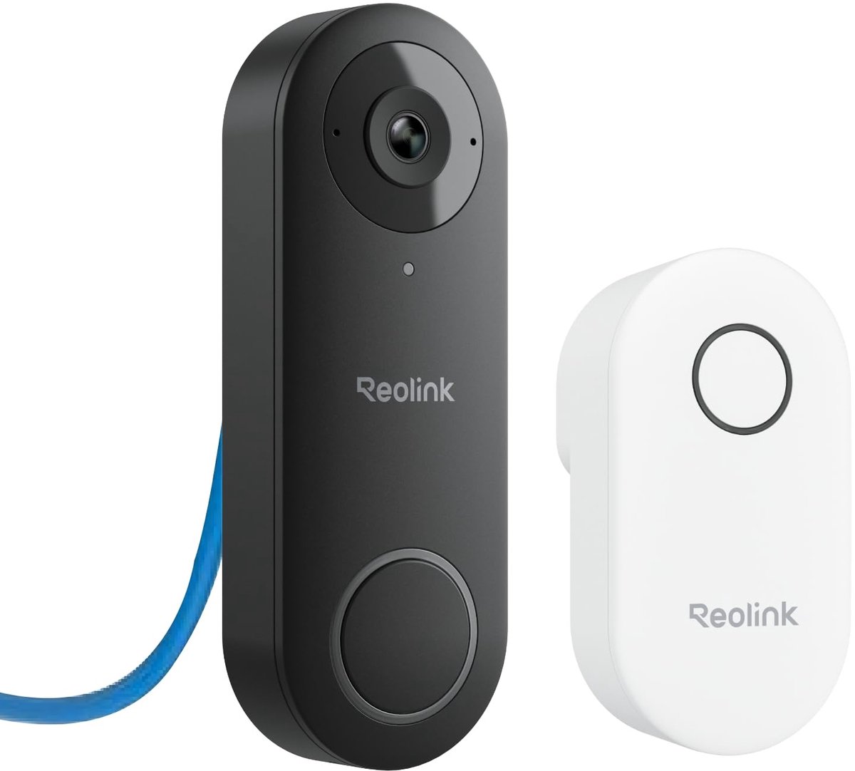 Video Deurbel PoE – 2K+ HD Bedrade Buitenbel met 180° Beeld, Tweeweg Audio en Persoonsdetectie