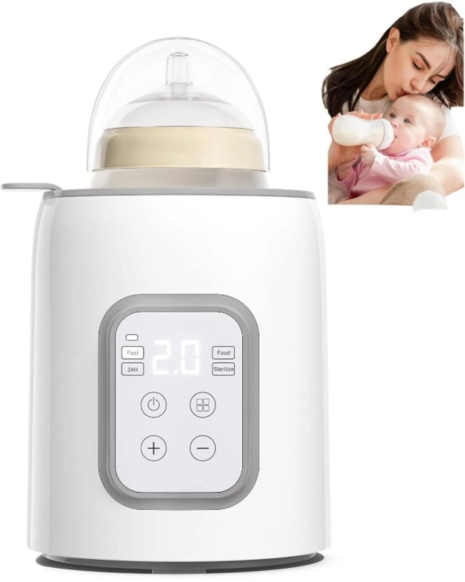 casalora - Flesverwarmer – 8-in-1 snelle melkverwarmer voor moedermelk en flessen, nauwkeurige temperatuurregeling, met timer, nauwkeurige temperatuurregeling en automatische uitschakeling, multifunctioneel