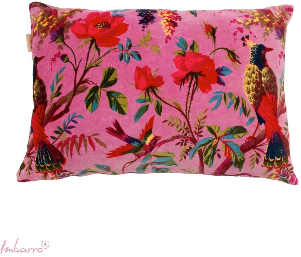 Imbarro - Sierkussen - Kussen - Purper - Fuchsia - Paars - Roze - Paradise - 40x60cm