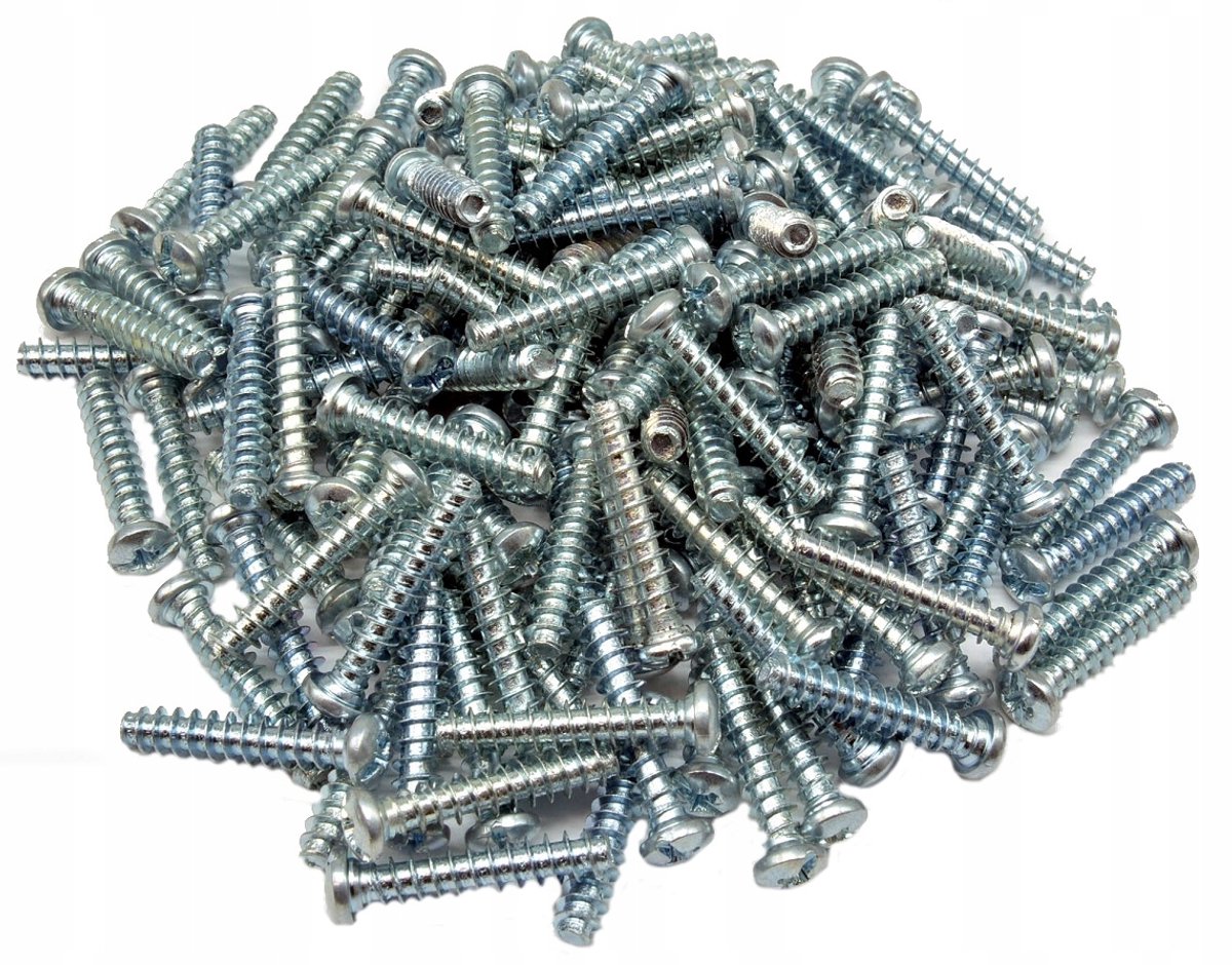 EURO Schroeven Cilindrische Kop voor Scharnieren 6,3x30mm - 100 Stuks