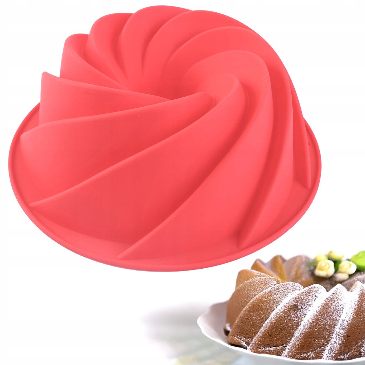 Siliconen Taartvorm met Tule, 23cm - Perfect Bakken