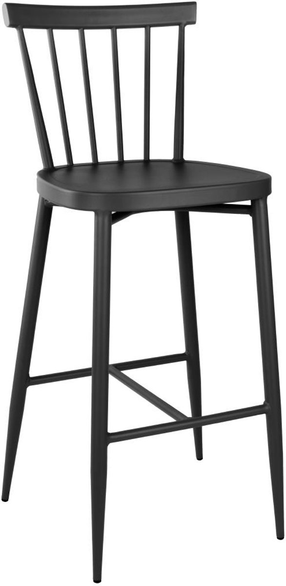 Bolero Windsor Aluminium Zwarte Hoge Krukken (pak van 2) - DX688 - Horeca & Professioneel