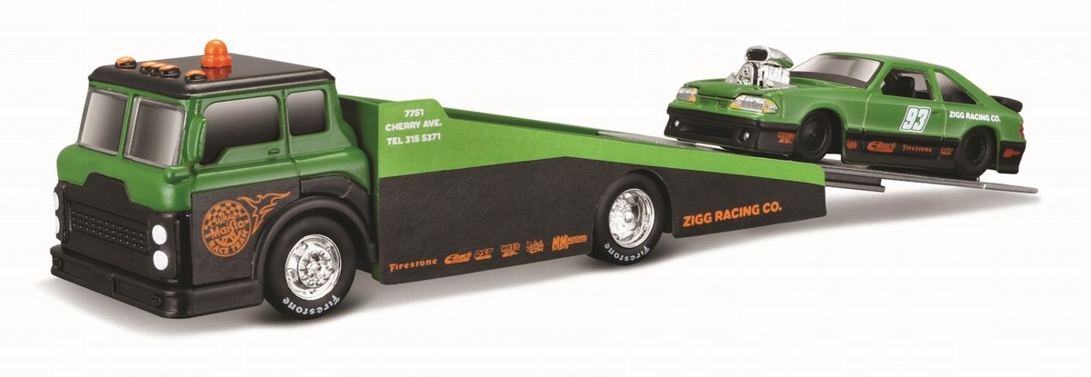Merkloos Transportset met Ford SVT Cobra 1993, Schaal 1:64