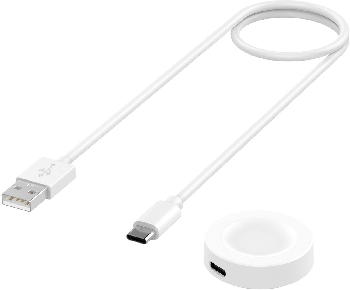 Oplader voor Huawei Watch GT5 - Wit, Afneembaar Ontwerp