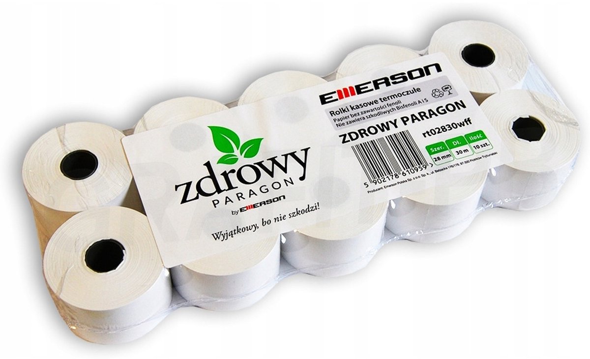 Emerson Thermische Kassarollen 28x30m - 10 stuks