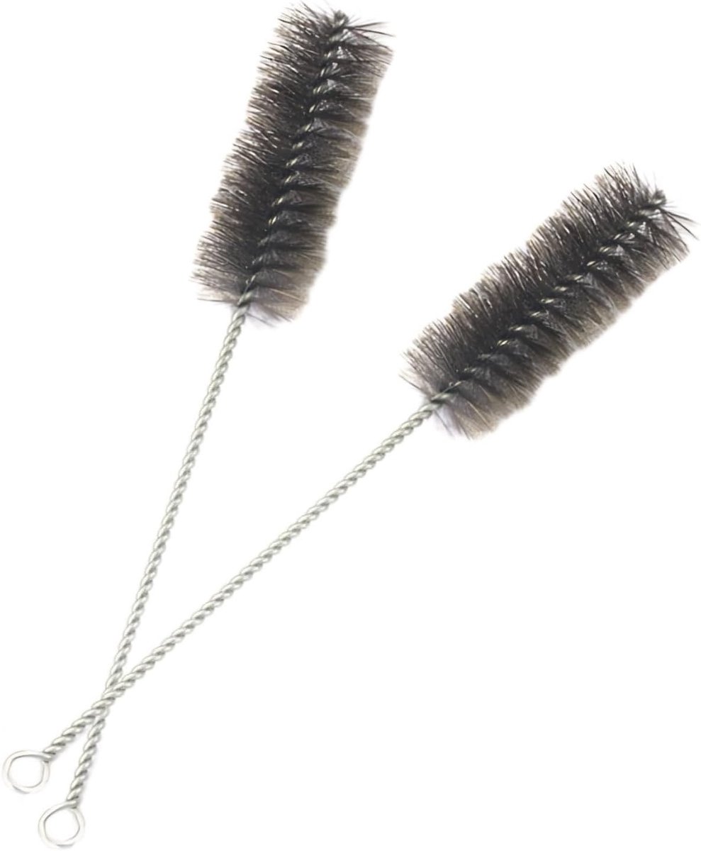 Set van 2 Stalen Buizenborstels voor Schoonmaken van Schoorstenen en Kachels - 40 mm Universele Borstels voor Efficiënte Reinigen van Verwarmingssystemen