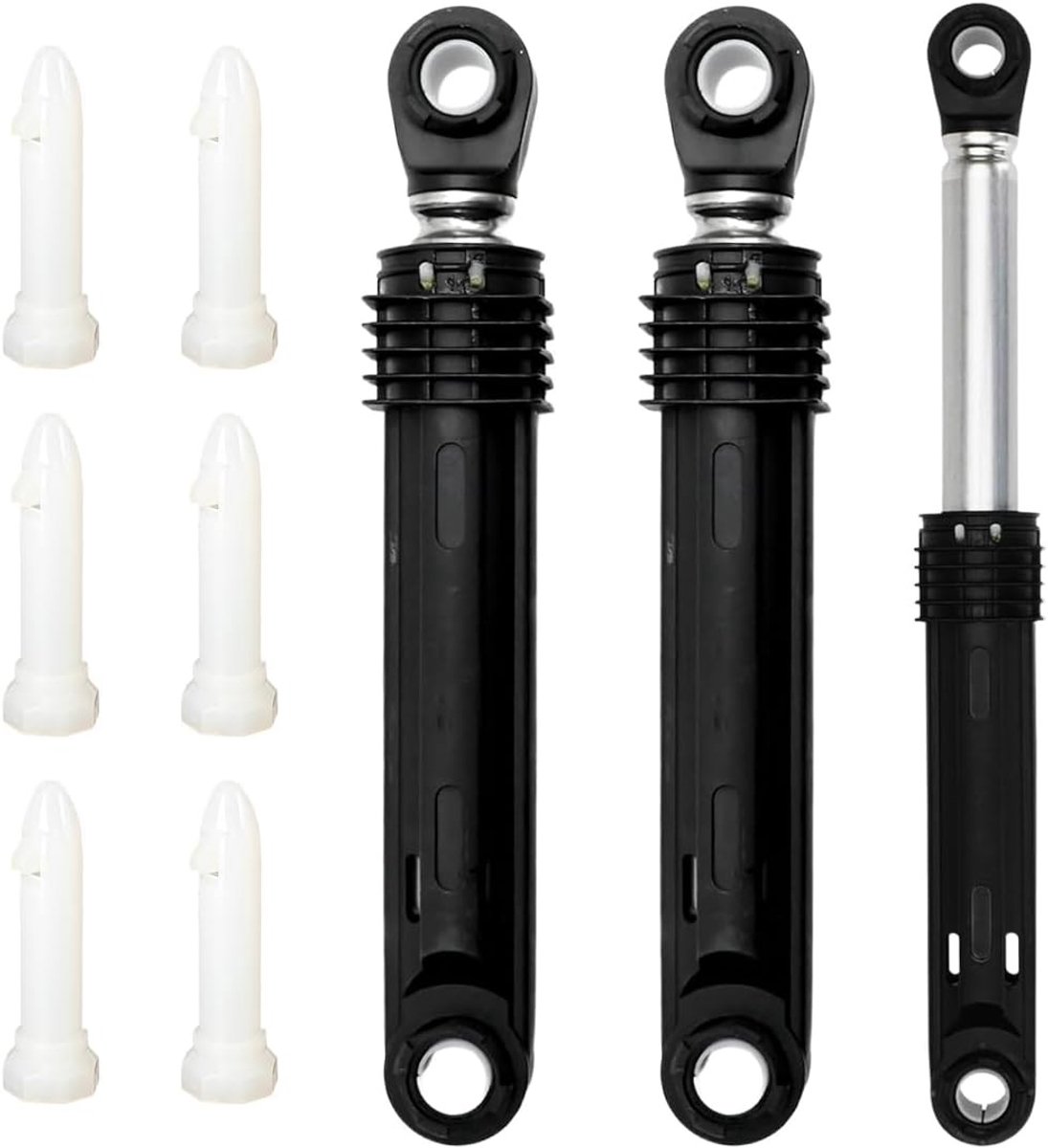 Set van 3 Vibration Dampers met 6 Bevestigingspennen voor Wasmachines, Geschikt als Vervangonderdeel voor Diverse Modellen