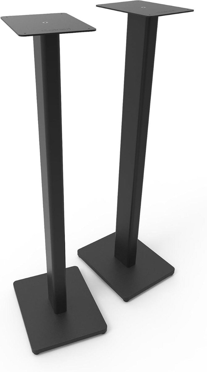 Luidspreker Stands - Vloerstandaards Paar - Verbeterd Geluid - Verborgen Kabelmanagement - 34 Inch Hoogte - Zwart