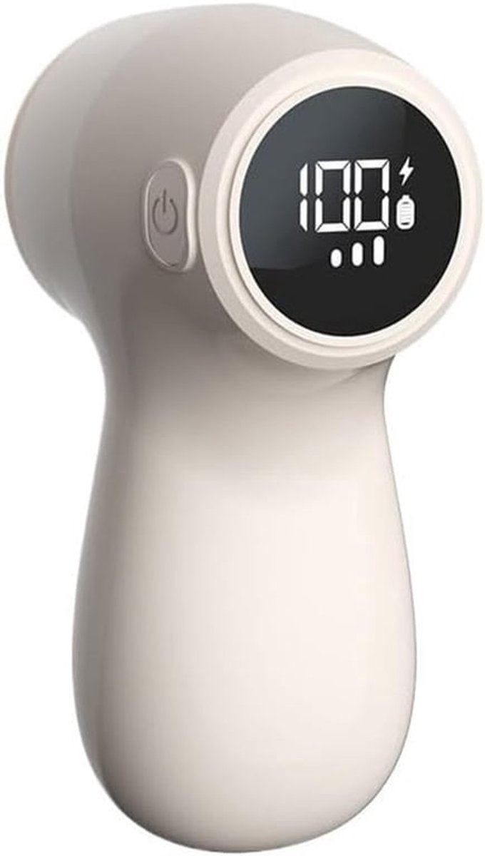 Haartrimmer met digitaal display, handig voor thuisgebruik, beige.