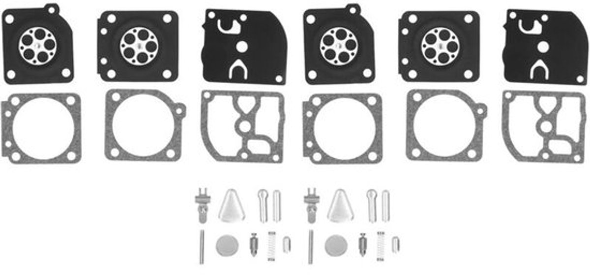 Twee reparatiesets geschikt voor carburateurs van STIHL MS200 MS200T C1Q RB-69 RB69 kettingzagen.