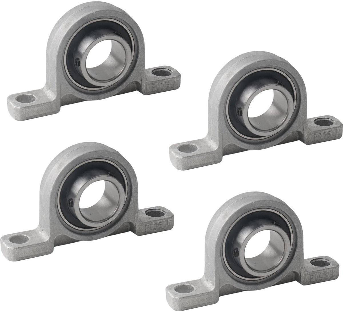 Solidchoice - Set van 4 Staande Behuizingslagers KP005 met 25mm Binnendiameter