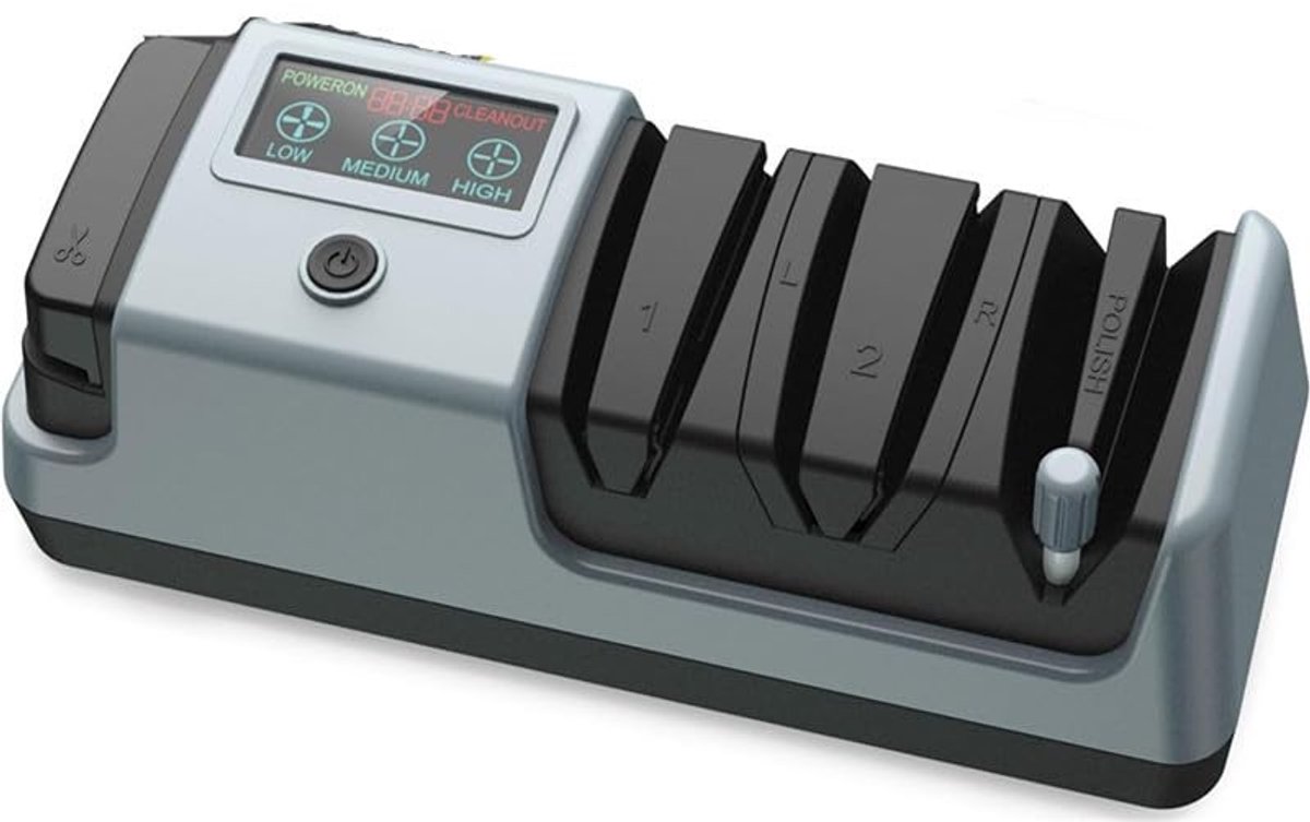 Solidchoice - Elektrische Messenslijper met 3 Niveaus en Magnetische Opvangbak