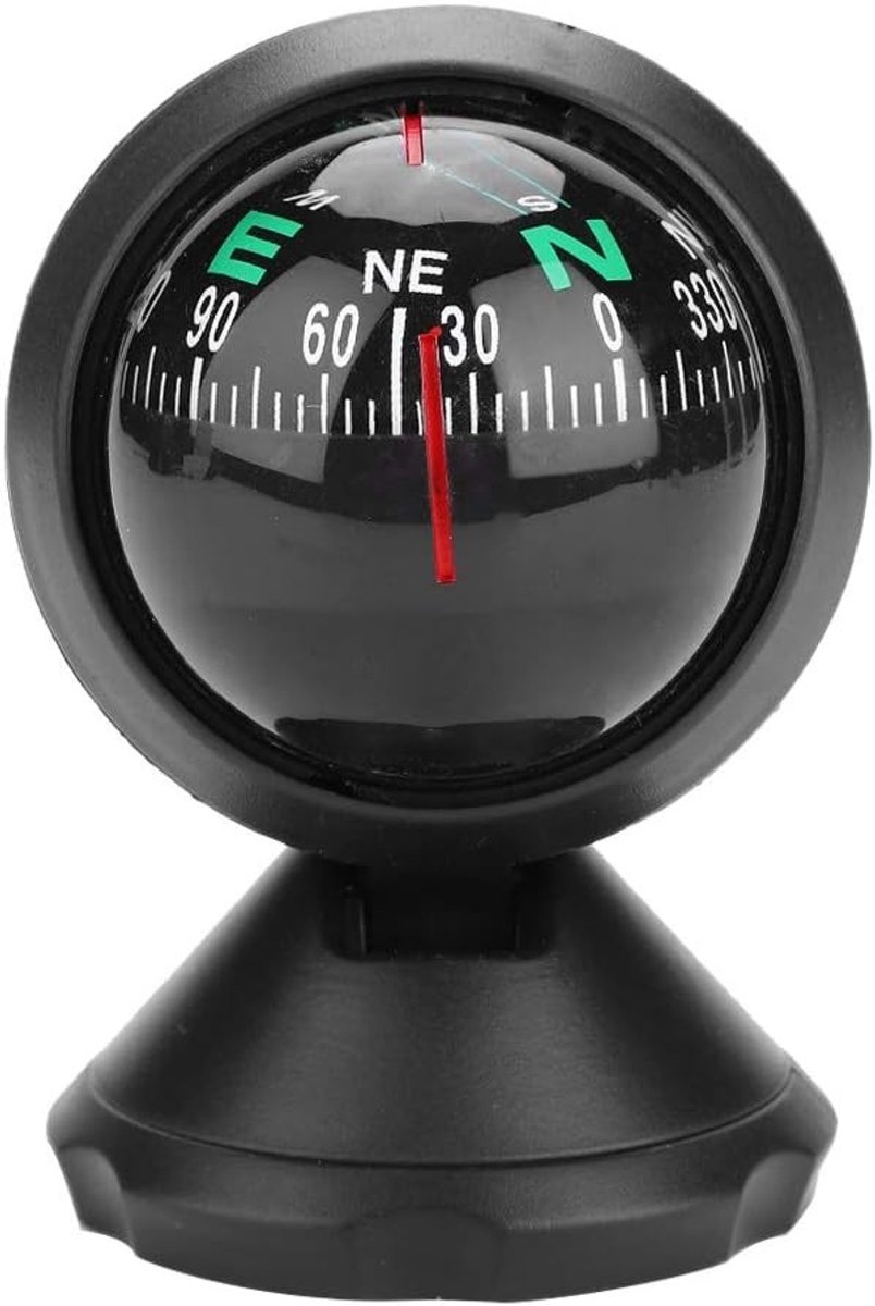 Digitale Kompas Inclinometer met Boothouder, Zelfklevende Navigatie voor Dashboard en Scheepvaart