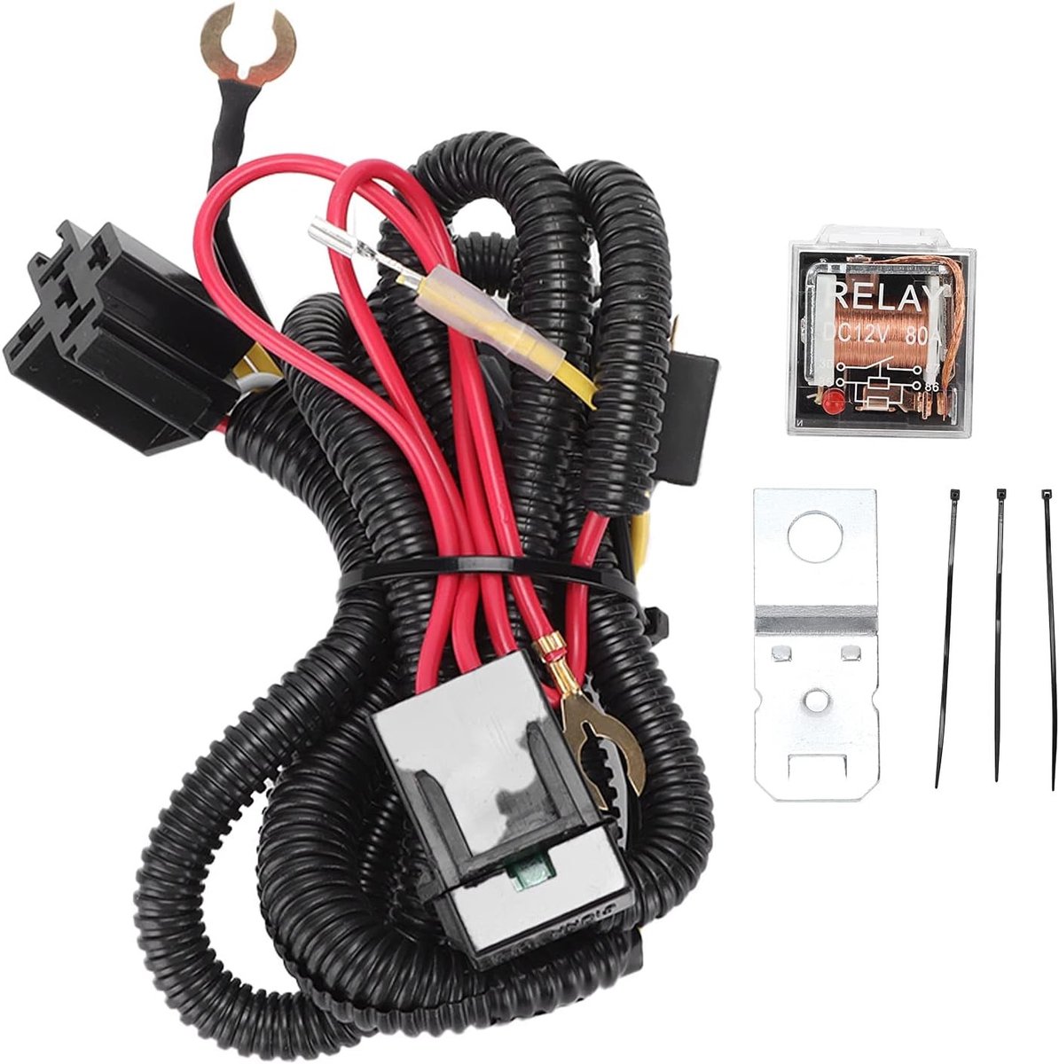 Luchthoorn - Kabelboom Relaisset - 12V - PVC en ABS - Universeel voor Auto en Vrachtwagen