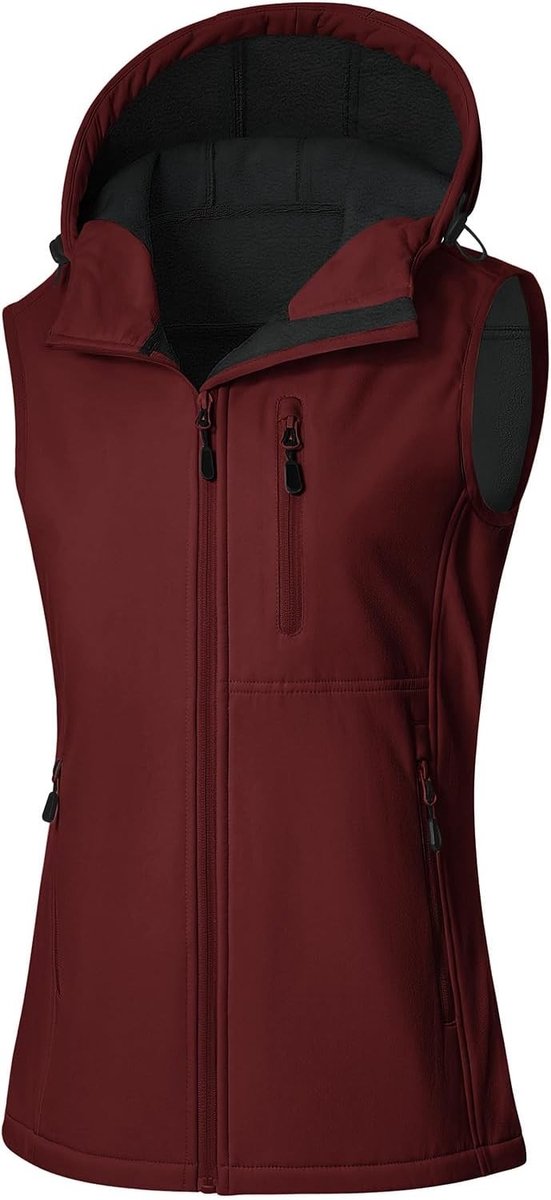 Loopvest – M Softshell met Fleecevoering Lichtgewicht Waterdicht Damesvest voor Sport en Outdoor