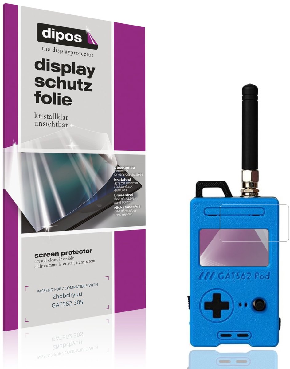 dipos – 4x Beschermfolie geschikt voor Zhdbchyuu GAT562 30S | Krasbestendige & heldere Screenprotector Ultra-Thin