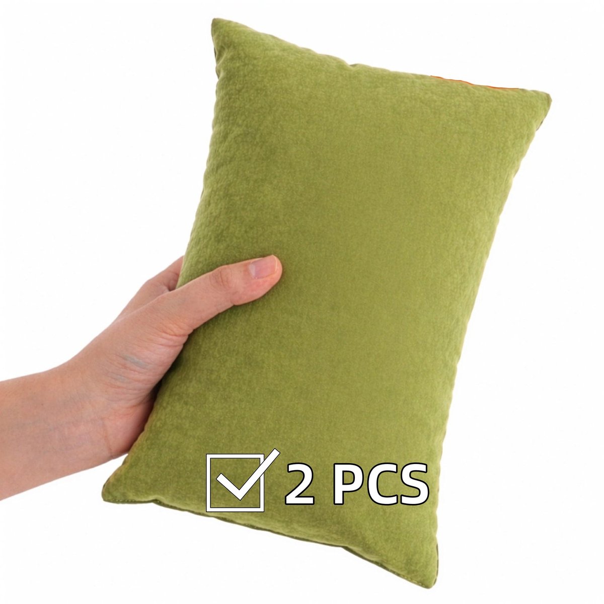 Namajunas - Microvezel mini kussen - 11 x 7 inch - 2 stucks - huisdieren kussentje - Zacht - Rugkussen - Reiskussen - Geschikt voor vliegtuig, auto, onderrug, honden, katten, kinderen (2+) en volwassenen
