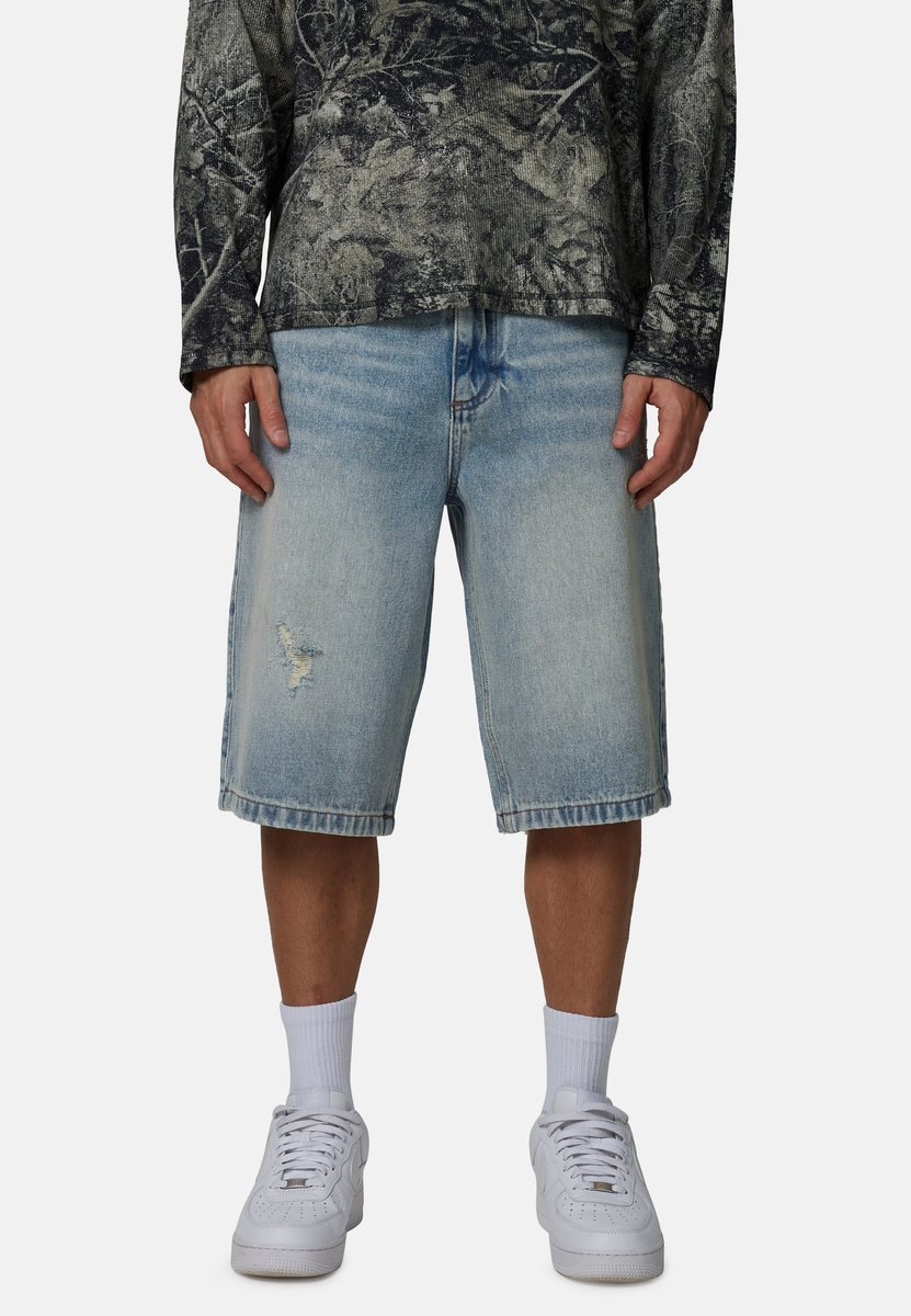 Good For Nothing - Broek - Katoen - Mannen - Maat 28 - blauw