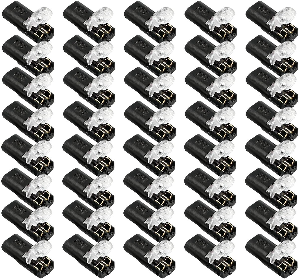 Solidchoice - 40 Stuks Waterdichte 2-Draads Elektrische Connectoren