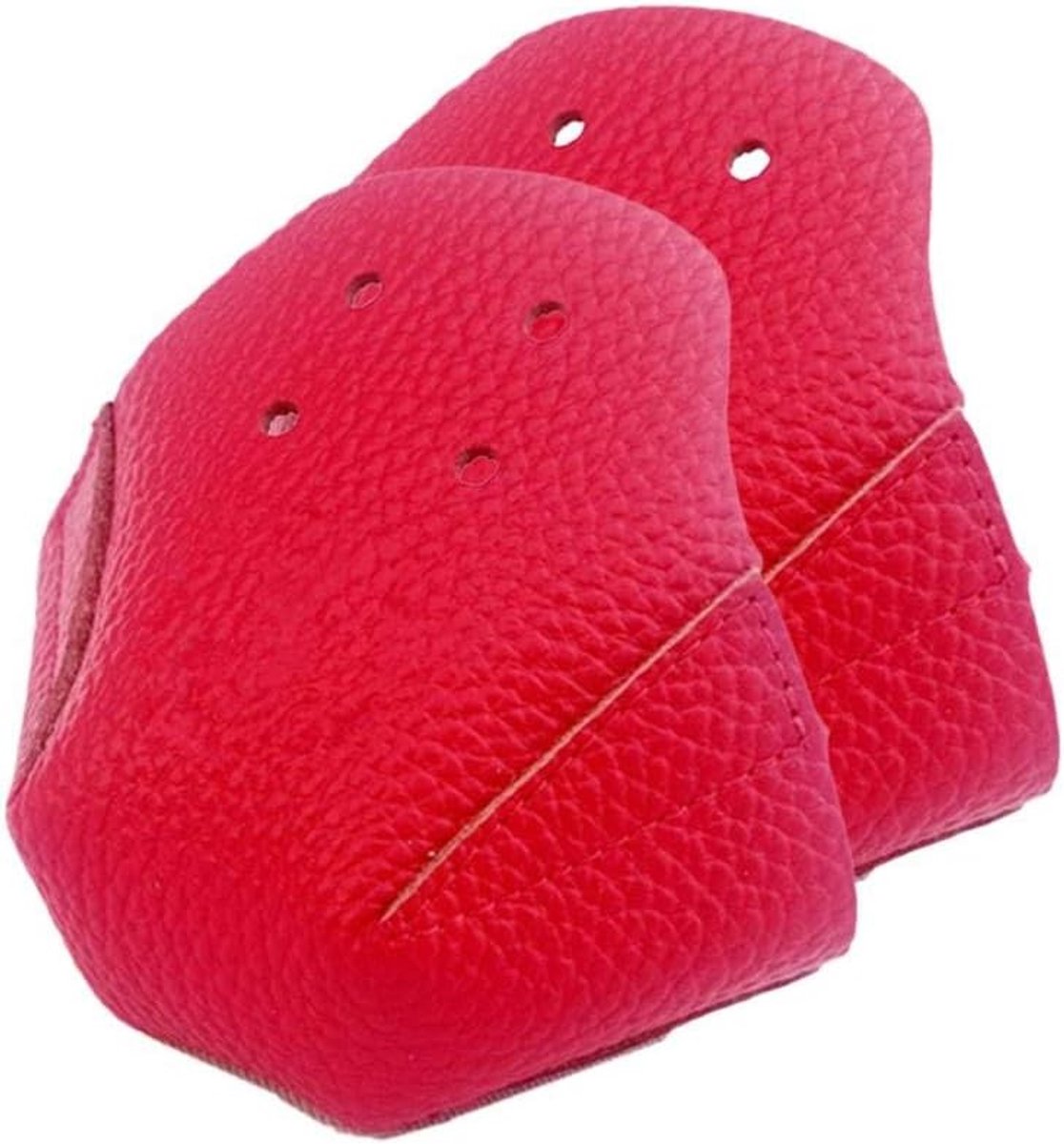 Hoesjes voor Skate Schoenen met 4 Gaten - PU Leer Bescherming voor Teen en Schaatsen, Rood