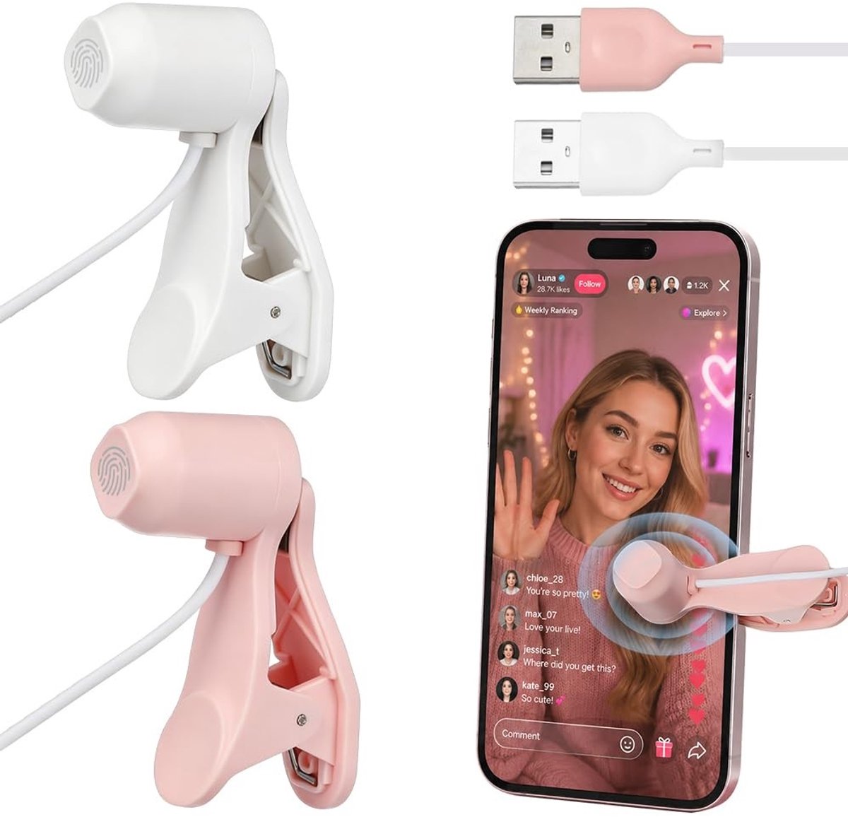 Solidchoice - Automatische Klikker voor Telefoon met 3 Instellingen