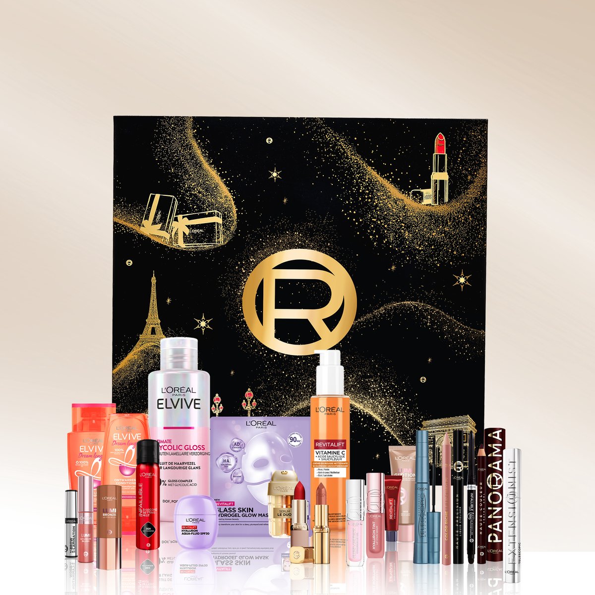 L'Oréal Paris Adventskalender 2026 – Advent Calendar – 24 Dagen Verrassing tot Kerst – Make-up, Huidverzorging & Haarverzorging – foto 2