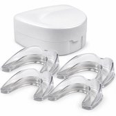 Alyze Grincement des Dents Pack de 4 - Anti-Grinçage des Dents - Grincement des Dents - Orthèse de Nuit - Protège-dents Adultes - Protection buccale