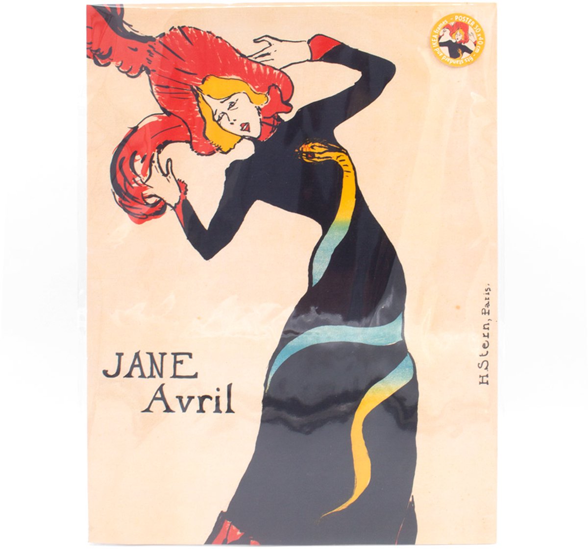 Poster Schilderij A3 – Jane Avril – Henri de Toulouse-Lautrec – MuseumEditions