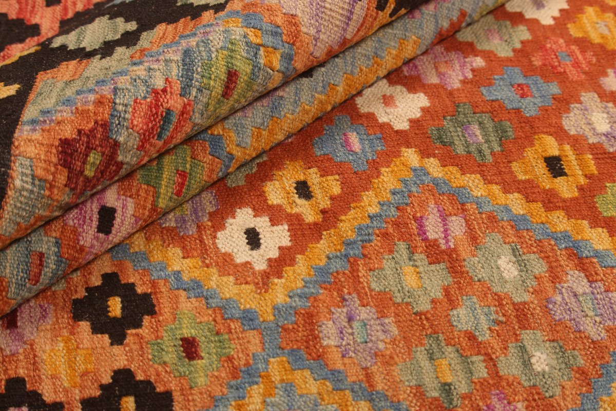 Originele Handgemaakte Afghaanse Tribale wol kilim tapijt