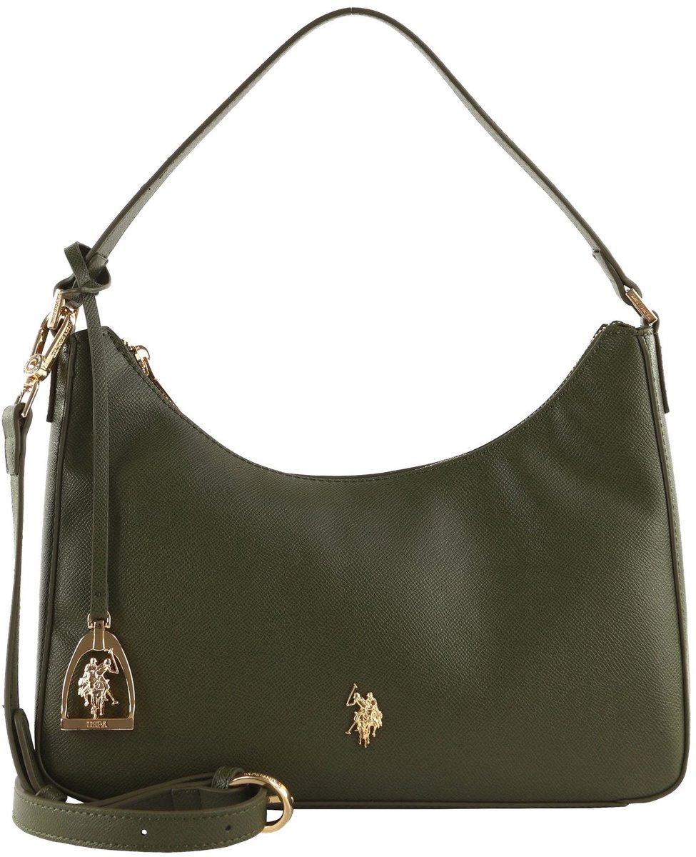 U.S. POLO ASSN. schoudertas Jones Hobo Bag Olive olijfgroen